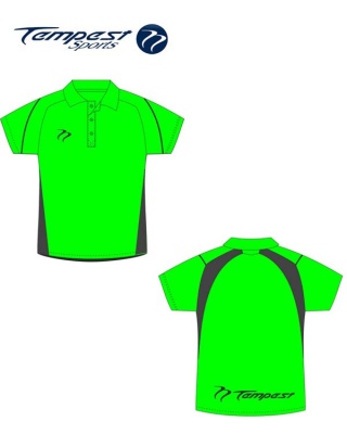 Hockey Umpires Style Women's Lime Green Polo Shirt